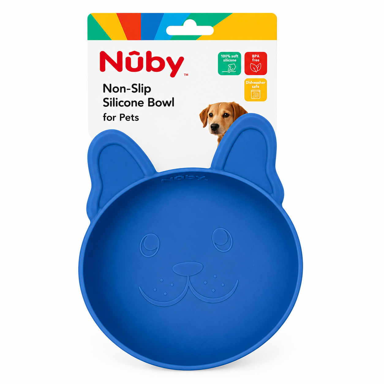 Nuby Silicon Puppy Bowl With Suction Cup Bottom