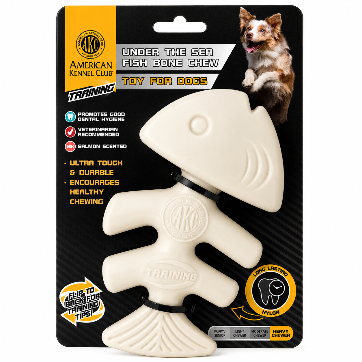 Akc Training Nylon Fish Bone