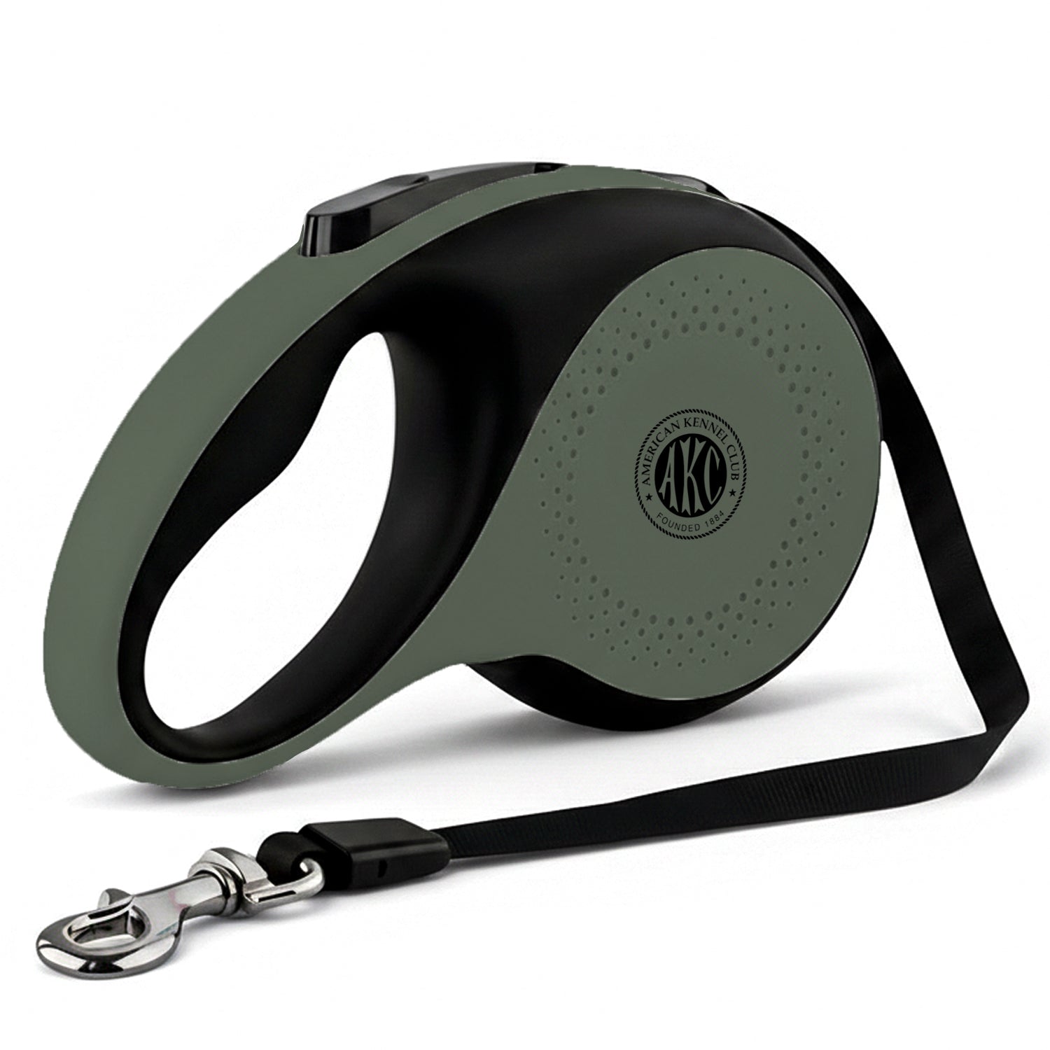 Akc Large Heavy Duty Retractable Leash 66 Lbs 16.4Ft Green