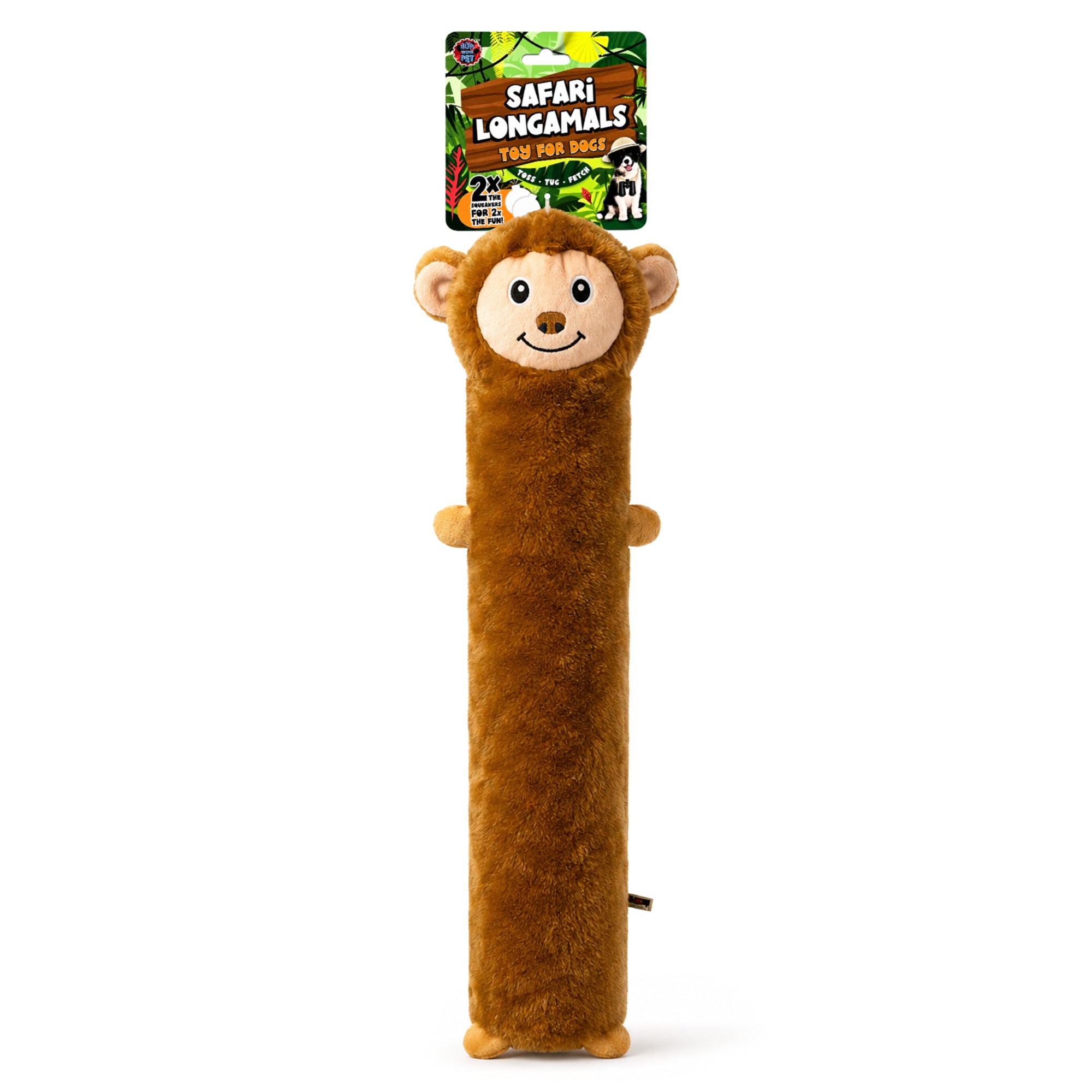 Bow Wow Long Body Monkey Plush Toy