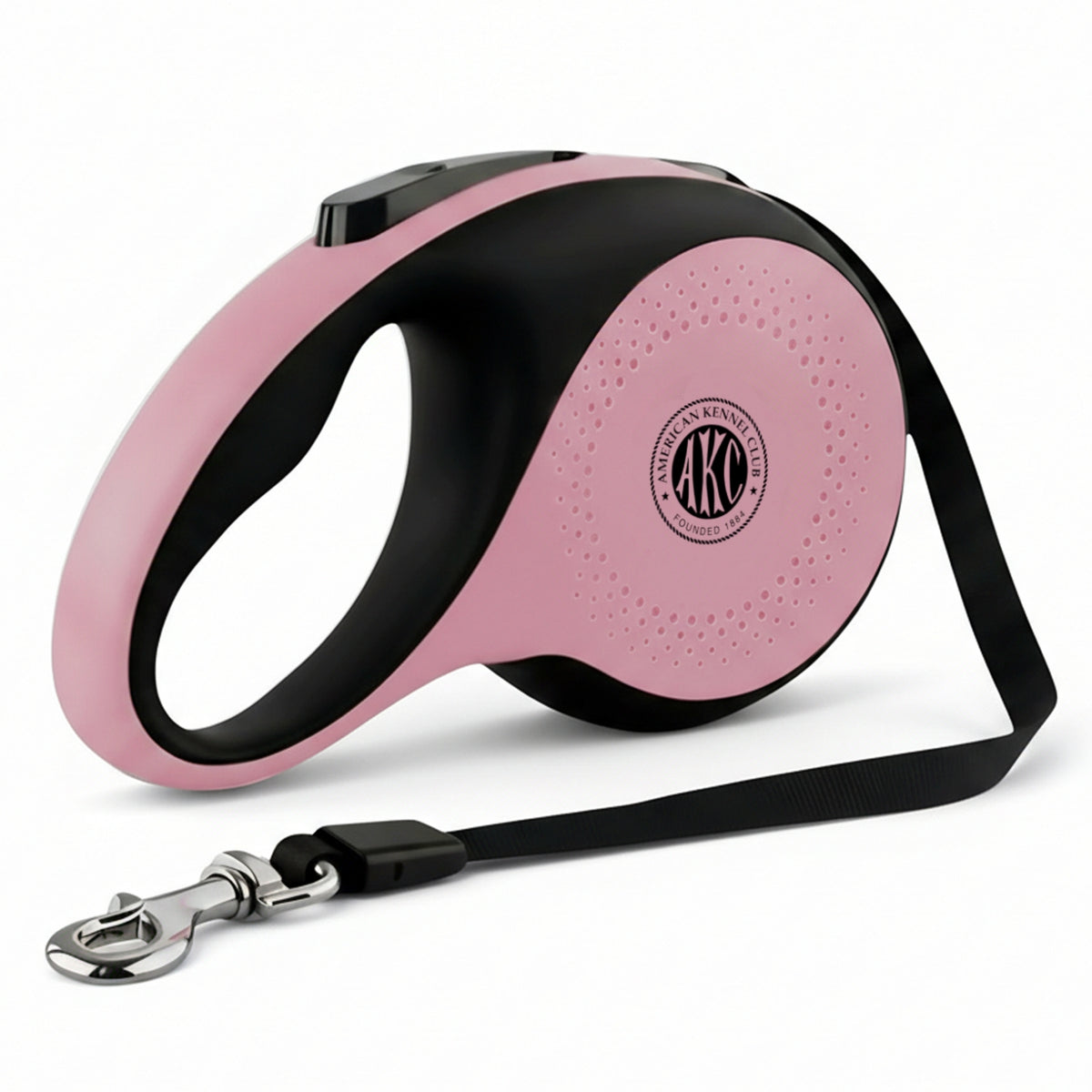 Akc X-Large Heavy Duty Retractable Leash 110 Lbs 16.4Ft Pink
