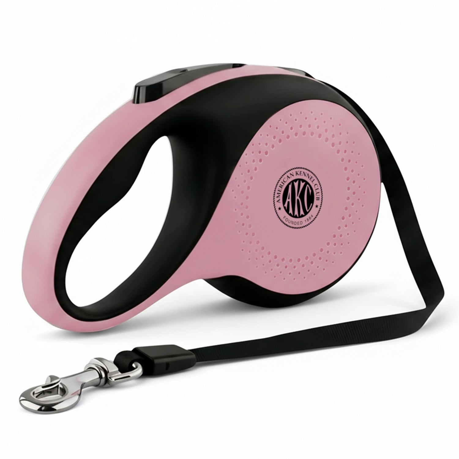 Akc X-Large Heavy Duty Retractable Leash 110 Lbs 16.4Ft Pink