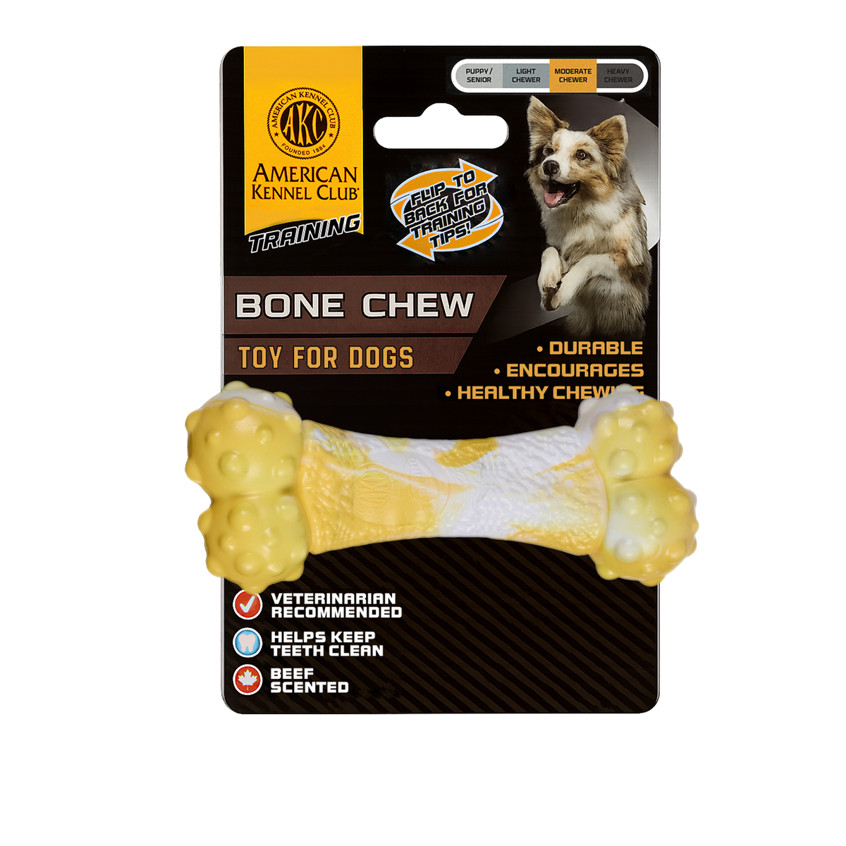 Akc Training Ombre Pp Bone Dog Toy