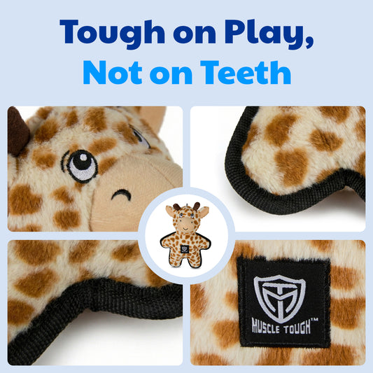 Akc Muscle Tough Giraffe Plush Dog Toy