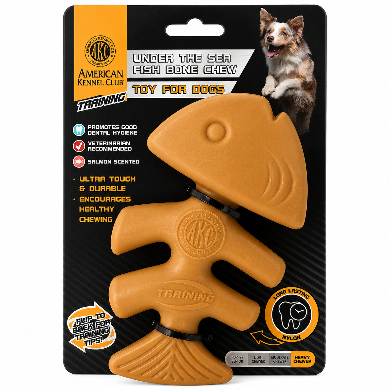 Akc Training Nylon Fish Bone