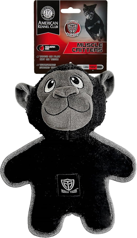 Akc Muscle Tough Gorilla Plush Dog Toy