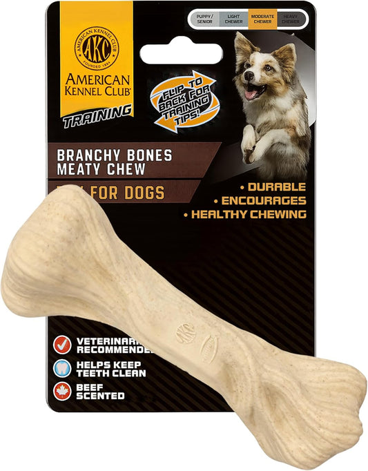 Akc Training Pp Large Bone Dog Toy White