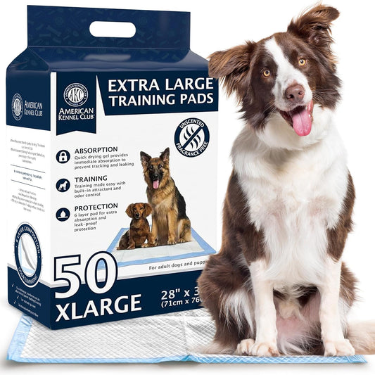 Akc Unscent Xl 50Ct Training Pads 28" X 30"