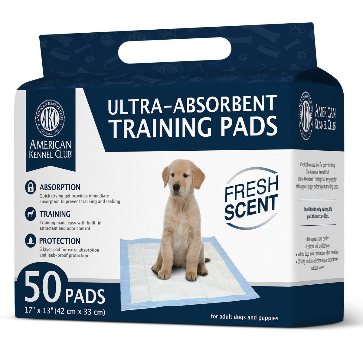 Akc 50Ct Fresh Scent Puppy Pad 17*13"