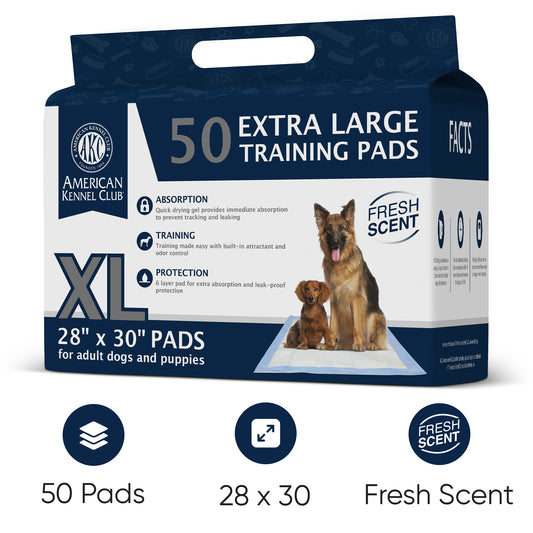 Akc Fresh Scent Xl 50Ct Training Pads 28" X 30"