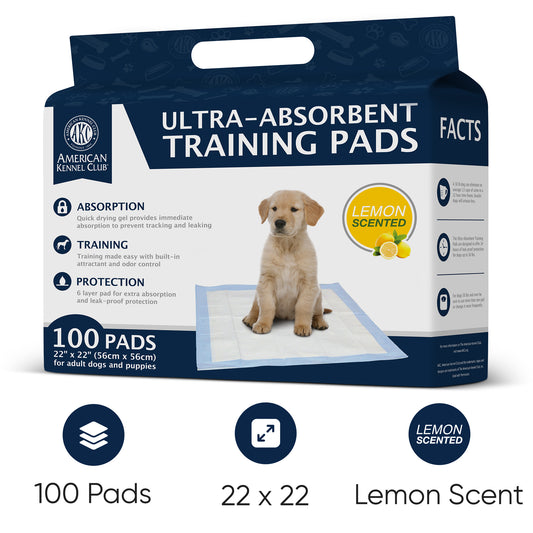 Akc 100 Count Lemon Scent Training Pads