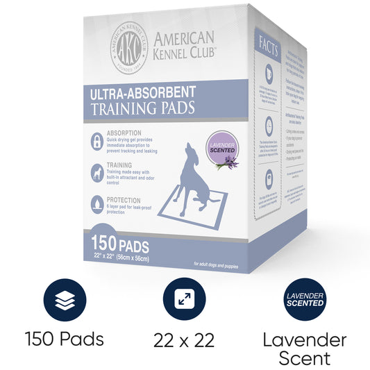 Akc 150Pk Puppy Pad Lavender Scent White Box