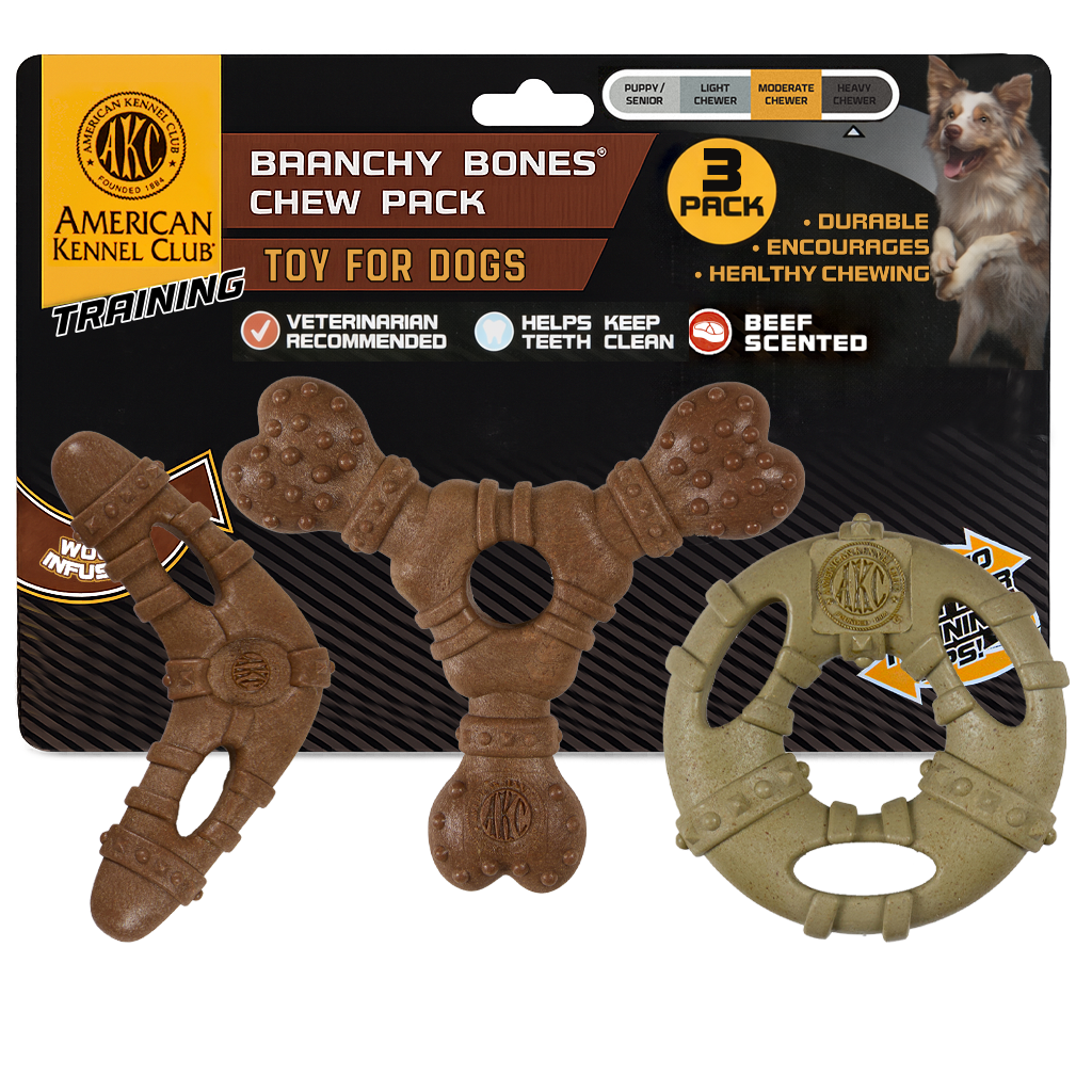 Akc Training 3 Pk Assorted Pp Set