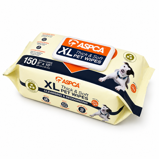 Aspca 150 Ct Xl Pet Wipes Oatmeal Scent 10" X 8"