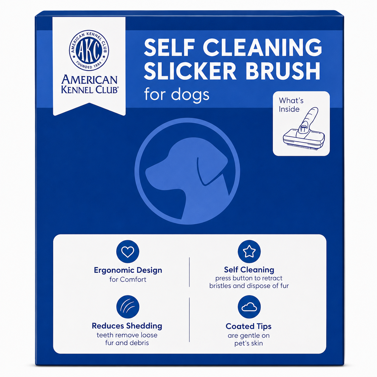 Akc Self Cleaning Slicker Brush