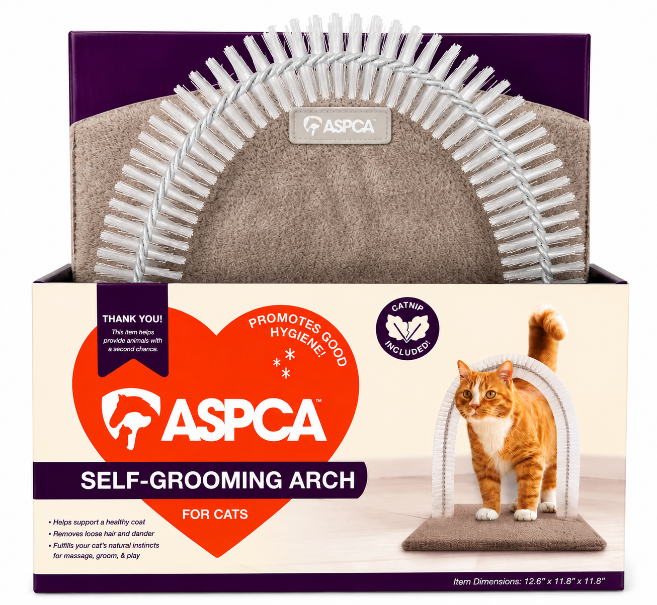 Aspca Self Grooming Cat Pad Gray