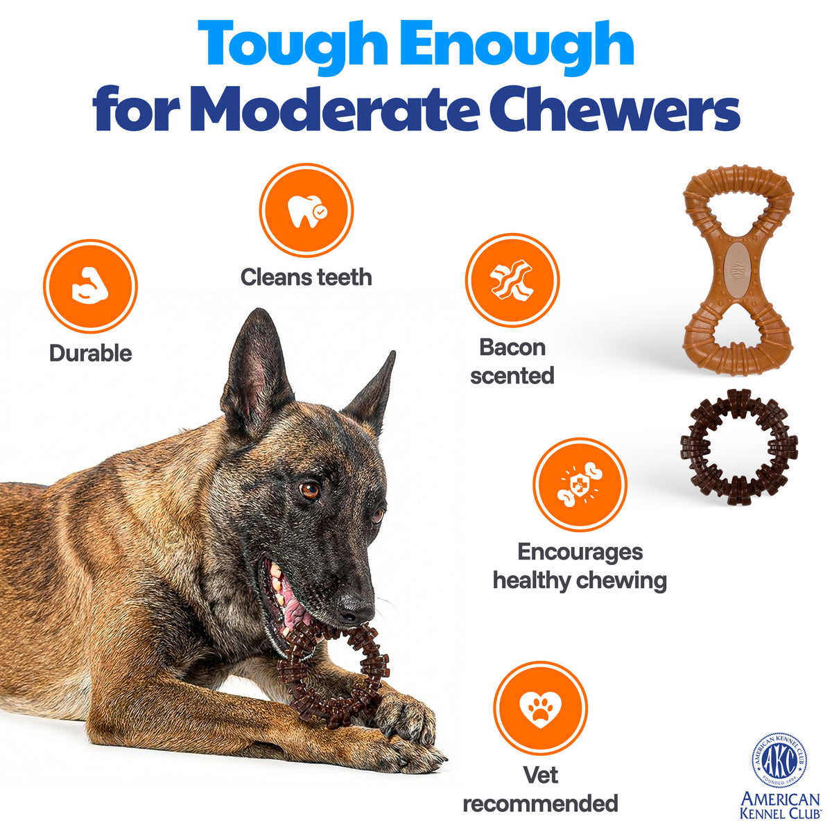 Akc Training 2 Pk Pp Double Tug And Ring Set