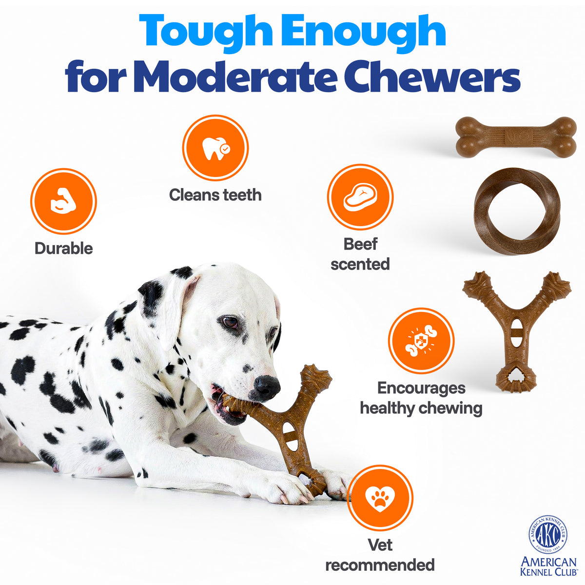 Akc Training 3 Pk Pp Assorted Dog Toy