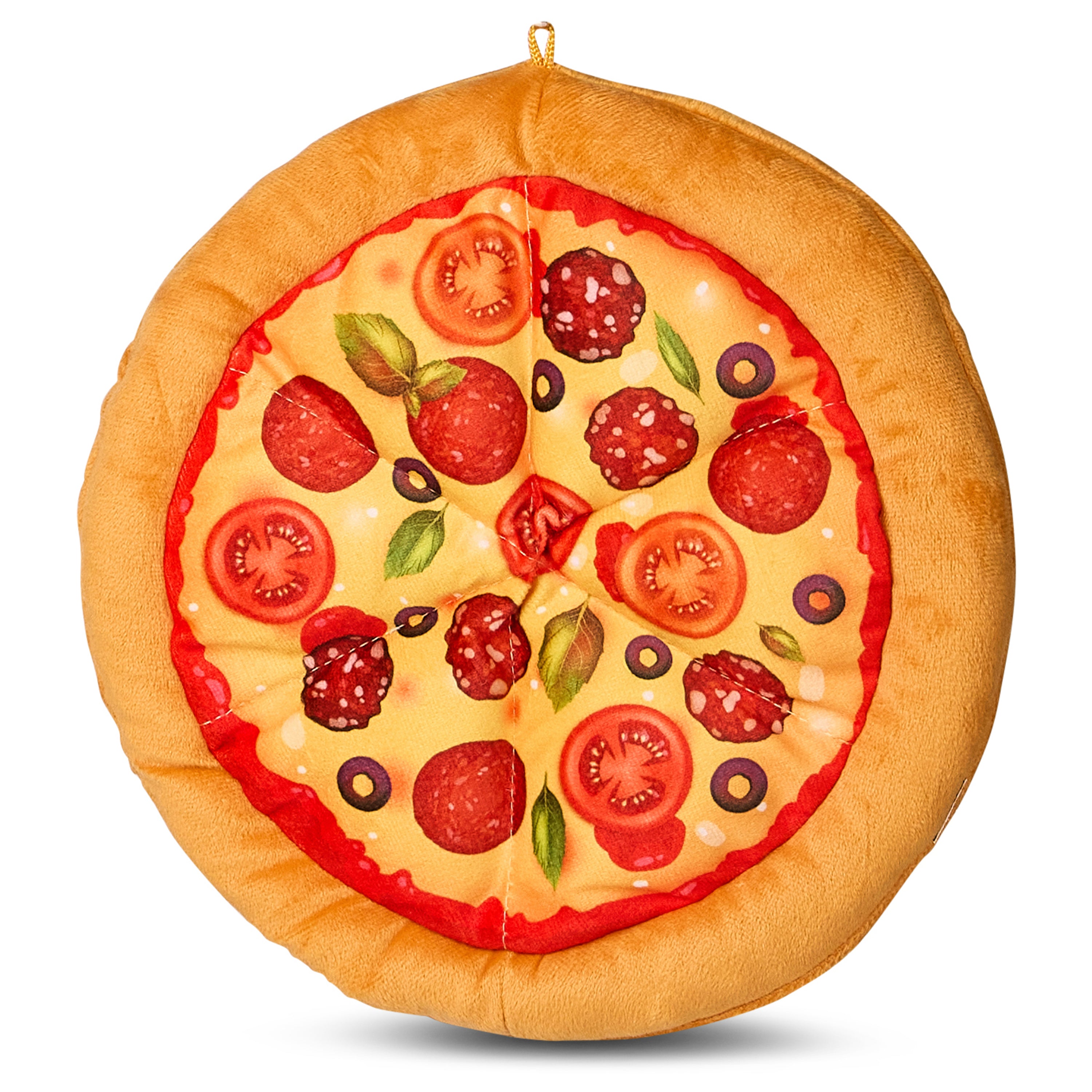 Bow Wow Pizza Print Plush Toy