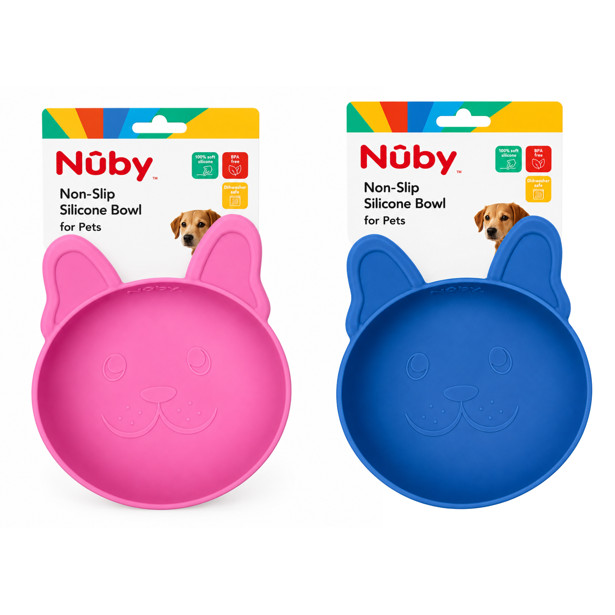 Nuby Silicon Puppy Bowl With Suction Cup Bottom