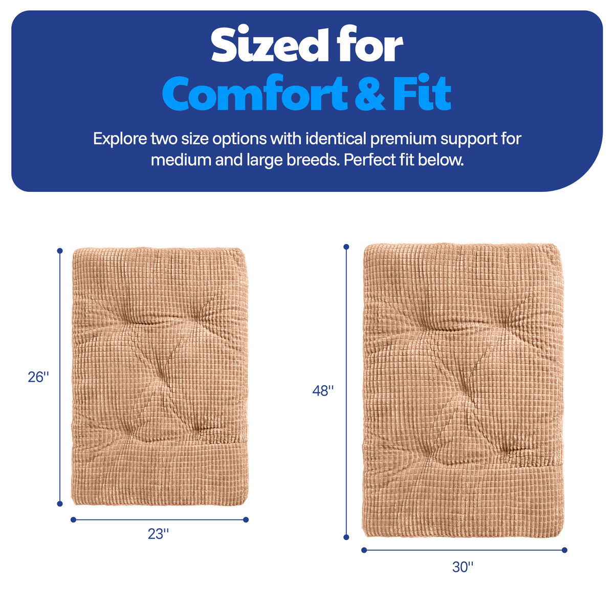 Akc New Pixle Mat 36" X 23" Tan
