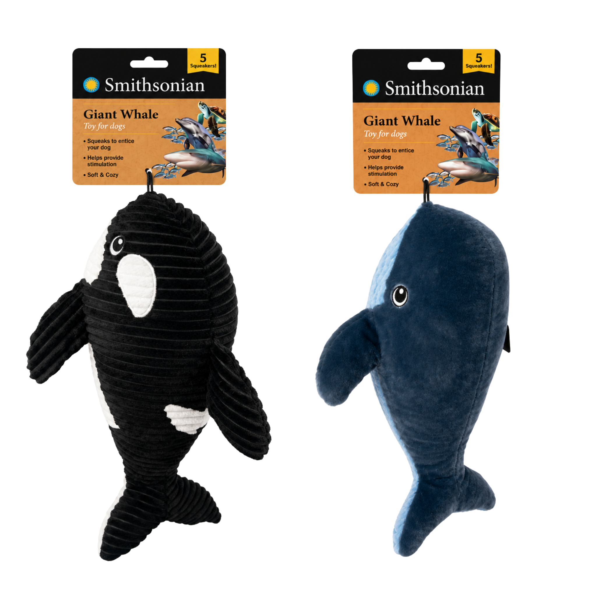 Smithsonian Xl Corduroy Whale Plush Toy