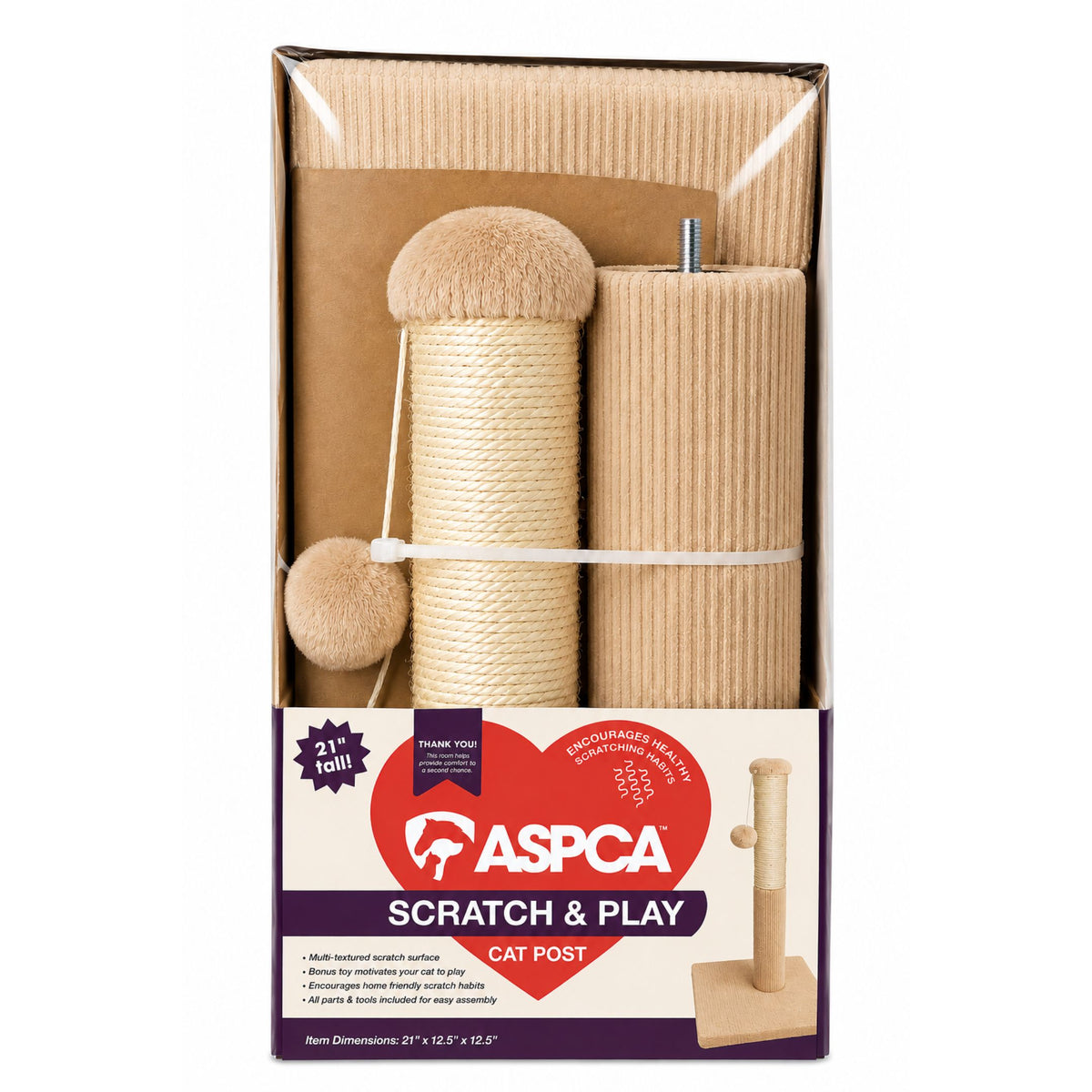 Aspca Cat Tree Scratching Post Tan