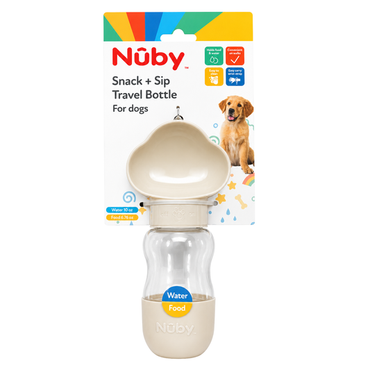 Nuby Travel Pet Food And Water Dispenser Tan