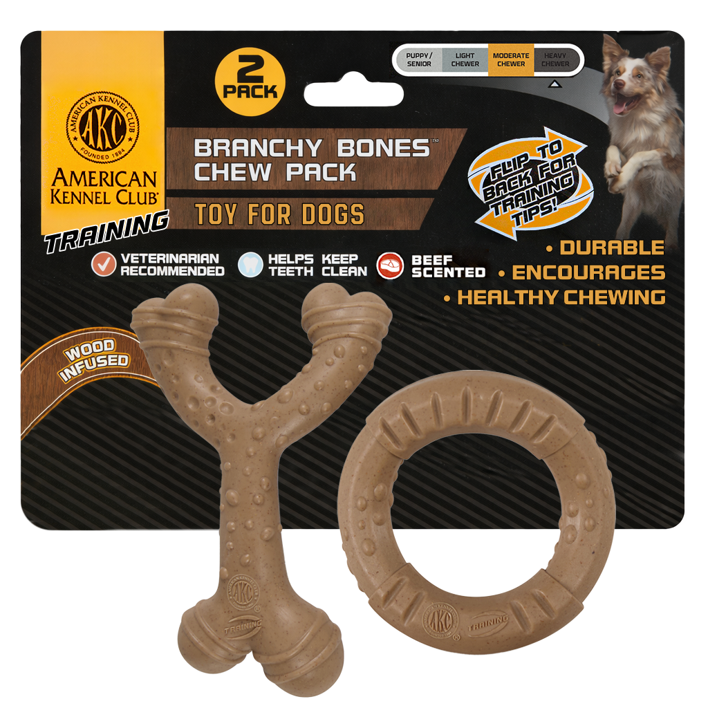 Akc Training 2 Pk Wishbone And Ring Pp Dog Toy