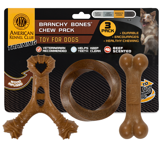 Akc Training 3 Pk Pp Assorted Dog Toy